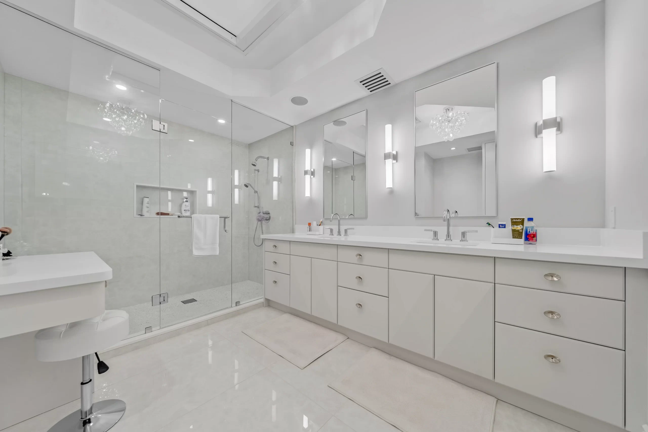 Completed bathroom renovation project